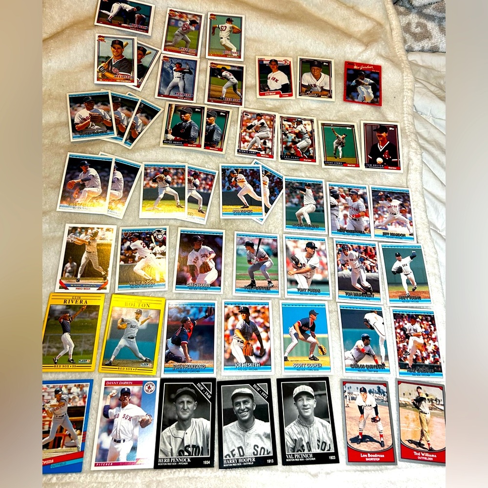 Boston Red Sox Baseball Card Lot (49 Card Lot)